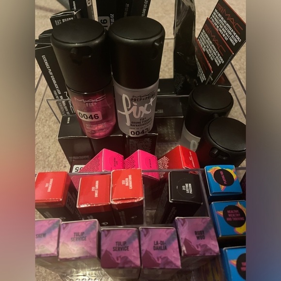 MAC Powder Kiss: Playing Koi, Healthy Wealthy Thriving, Turn Up Your Luck, NWT. - Picture 4 of 4